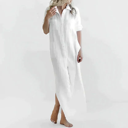 Variant image for Women's Trendy Lightweight Summer Dress with Flowy Silhouette-11